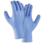 teXXor® Nitril-Einweg-Handschuhe fingerspitzentexturiert lavendel