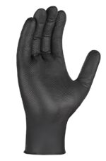 teXXor® Nitril-Einweg-Handschuhe DIAMOND GRIP schwarz – Bild 2